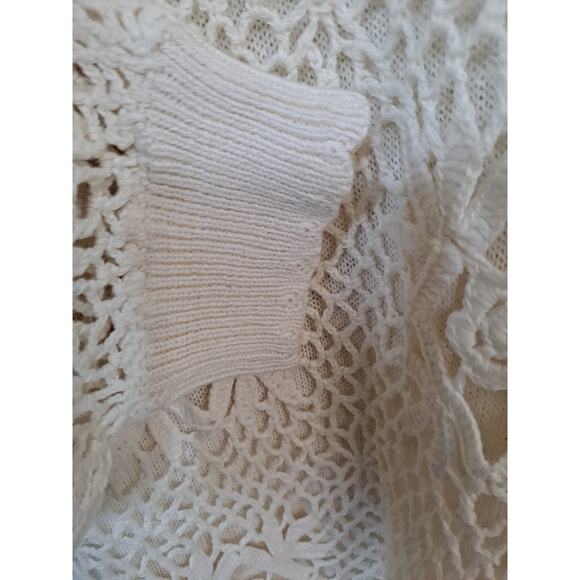 Vintage A Little Extra Spice Doily Crochet Long Sleeve Top Size Large‎ - Picture 6 of 7